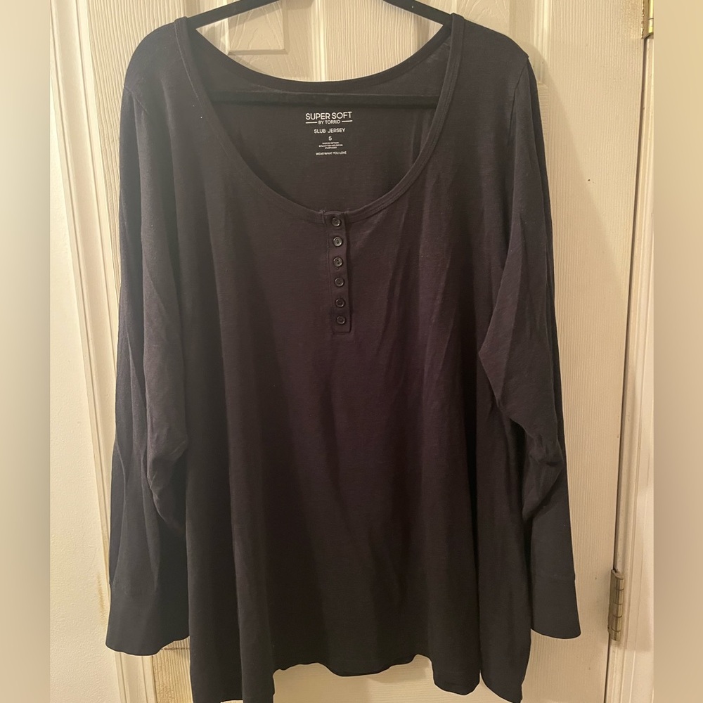 5X Torrid Black Long Sleeve Women's Top